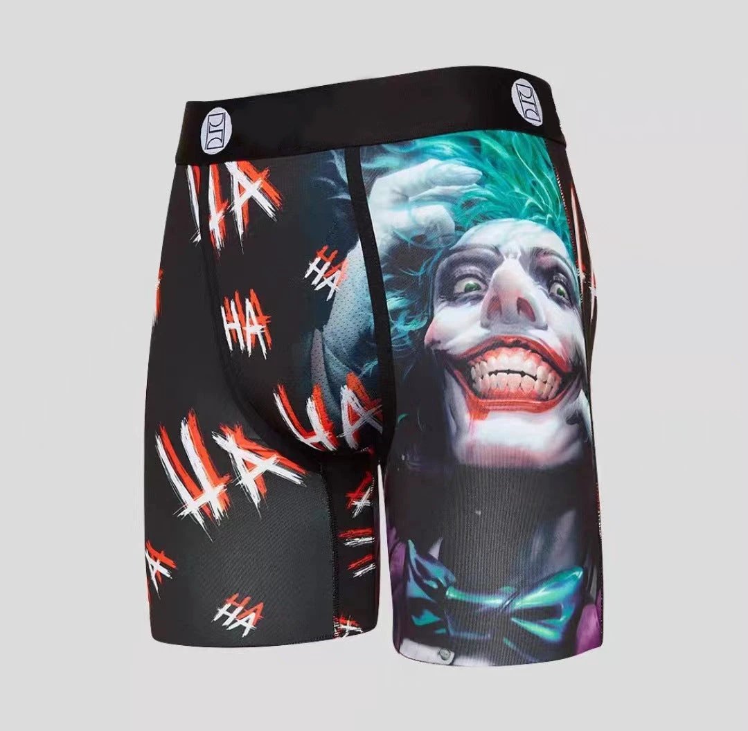 Cartoon Printed Quick-dry Men's Sports Fitness Extended Underwear