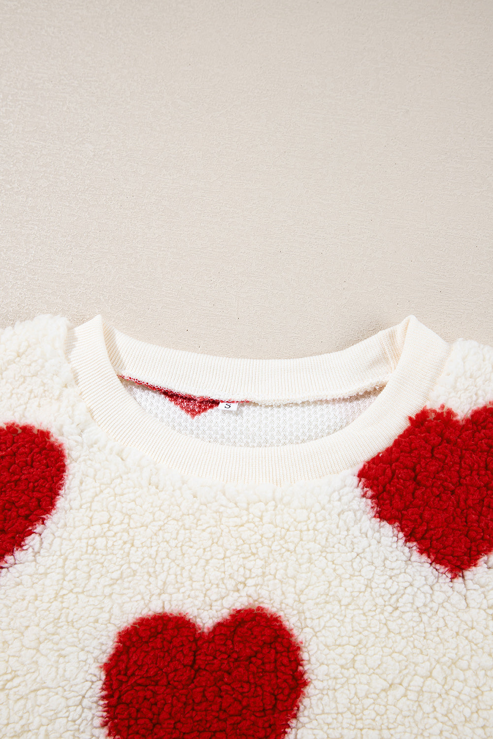 Emily Shoulder Crewneck Plush Sweatshirt