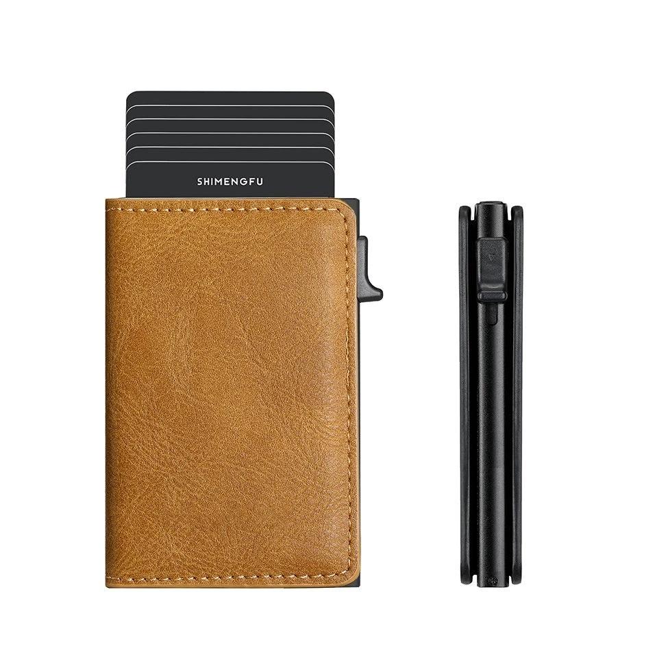 Pop-up Aluminum Alloy Card Package Wallet For Men