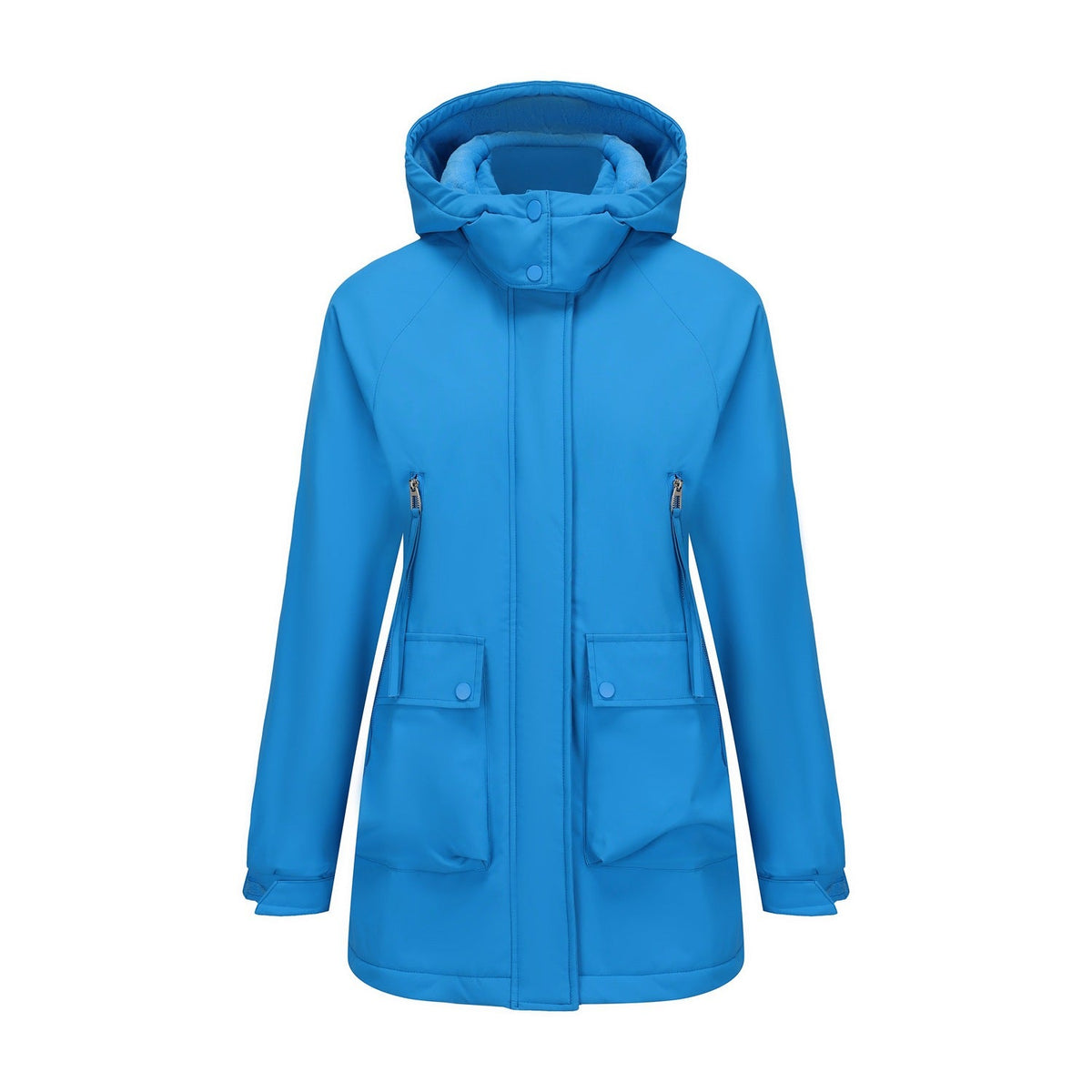 Parka Fleece Padded Coat Shell Jacket Waterproof Lady Fall Winter Coat