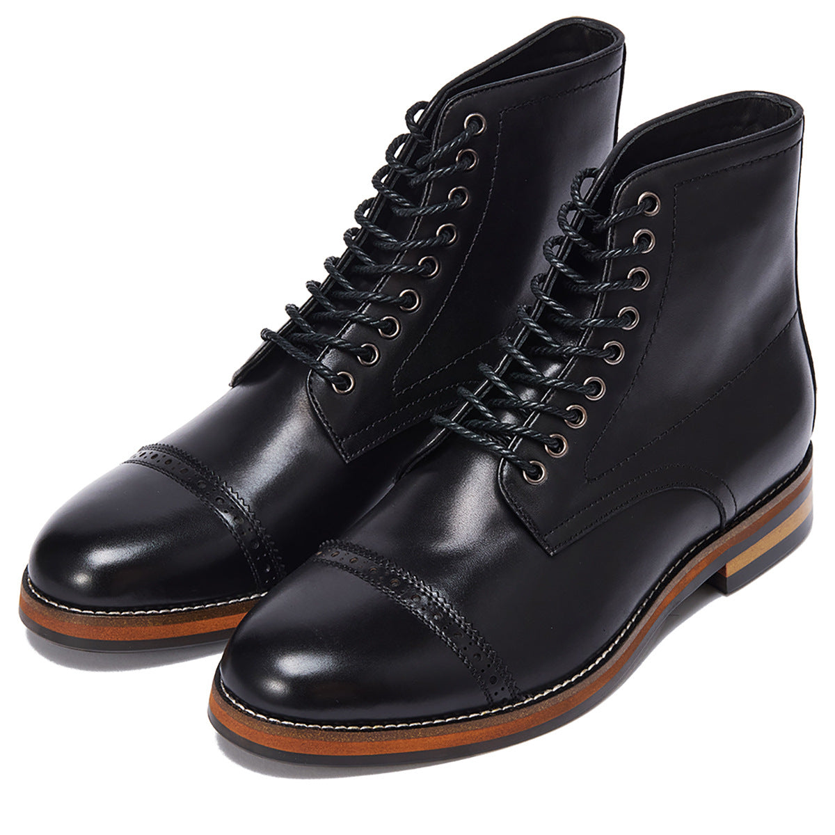 Brown High Street Mid-Top Martin Boots Men