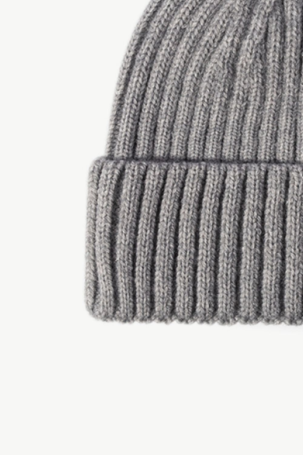 Gorro de punto de canalé