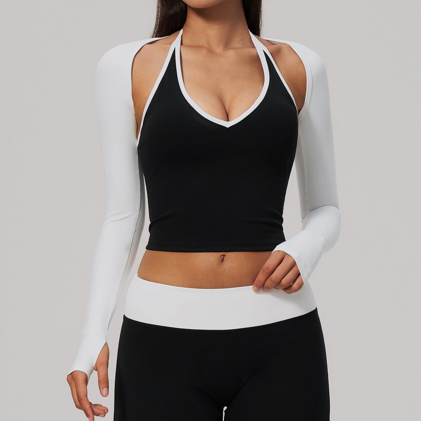 Long Sleeve Yoga Shrug - Lightweight Breathable Workout Cover Up for Women Gym Fitness