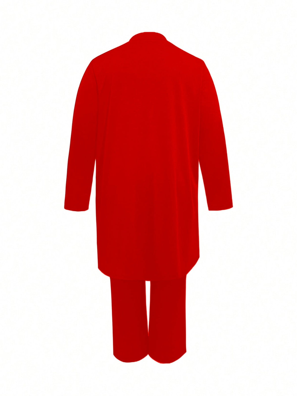 Women’s Red 3-piece Loose Outfit Pants Set