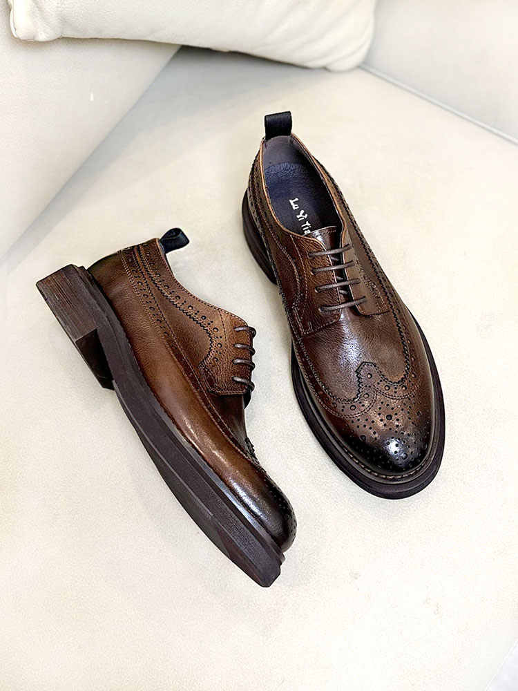 Men's Brogue Leather Shoes