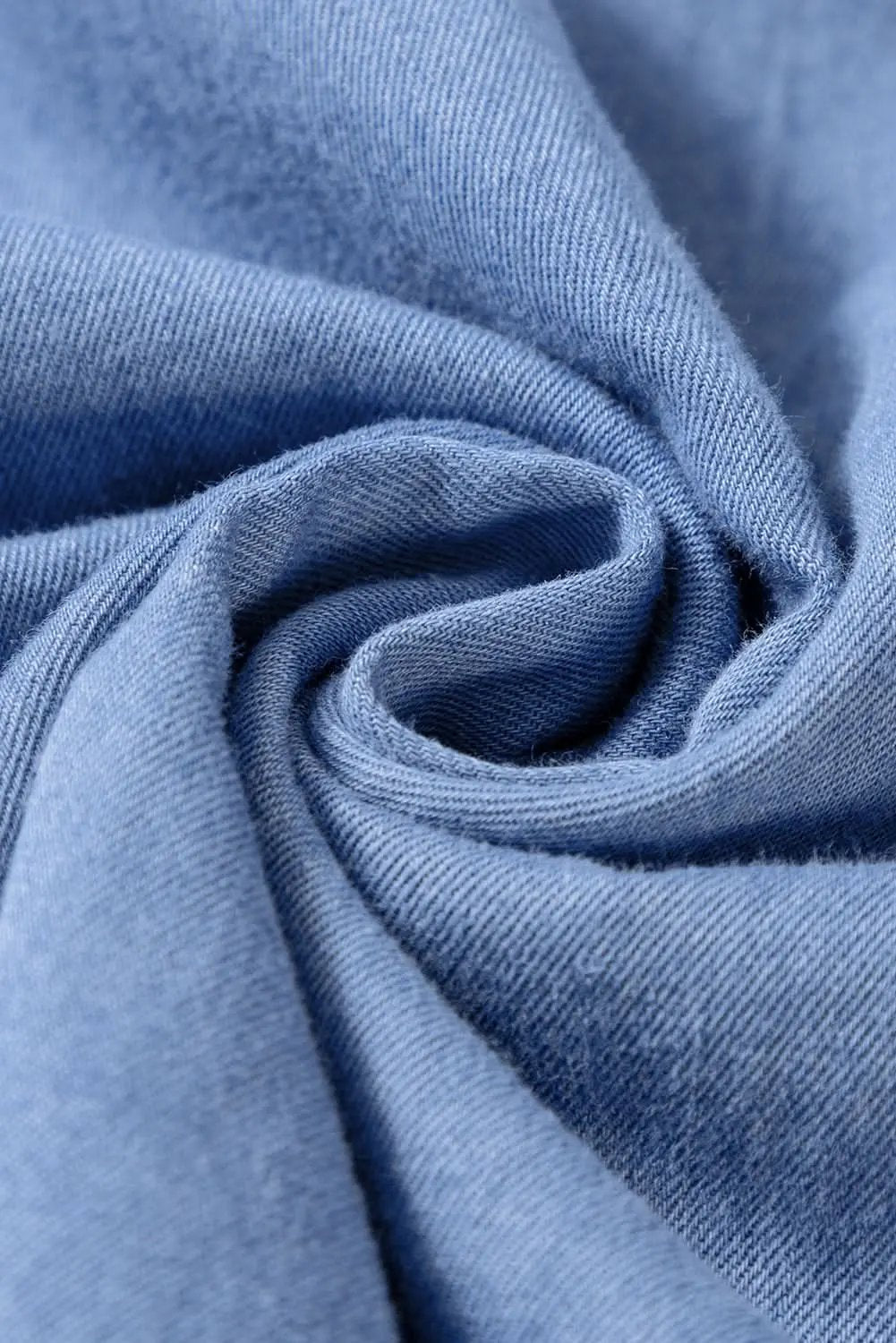 Dresses Love Salve Chambray Blue Dress Women's Daily Maxi Dress Deep V, Bracelet Sleeves