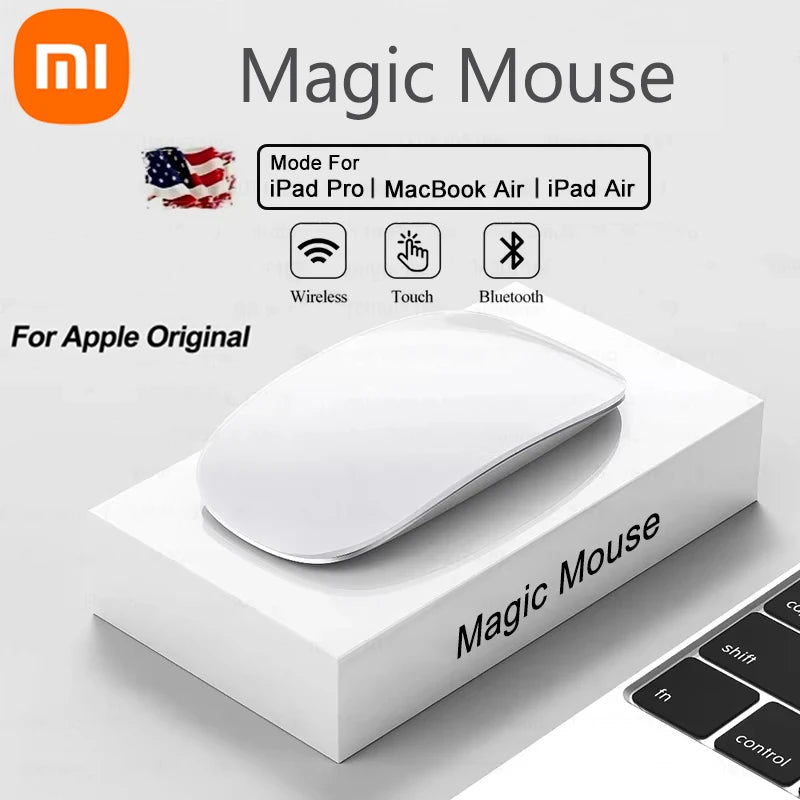 Ratón inalámbrico original Multi-Touch Surface Magic Mouse para APPLE Macbook Pro Air Mini portátil Tablet PC Ipad Bluetooth 5.0