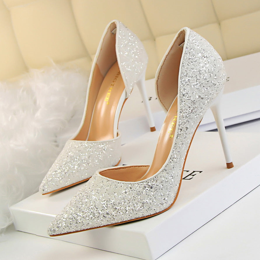 Women's Sequin Stiletto Heels