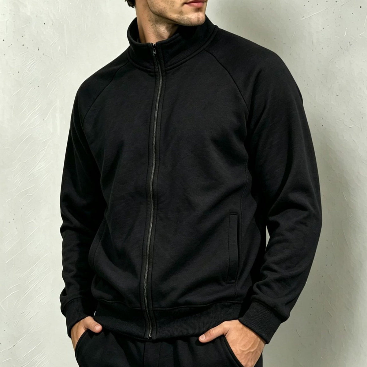 Men's Polyester Zip Up Hoodie, Spring Fall Casual Jacket, European American Style Men Top, 2026 New Arrival
