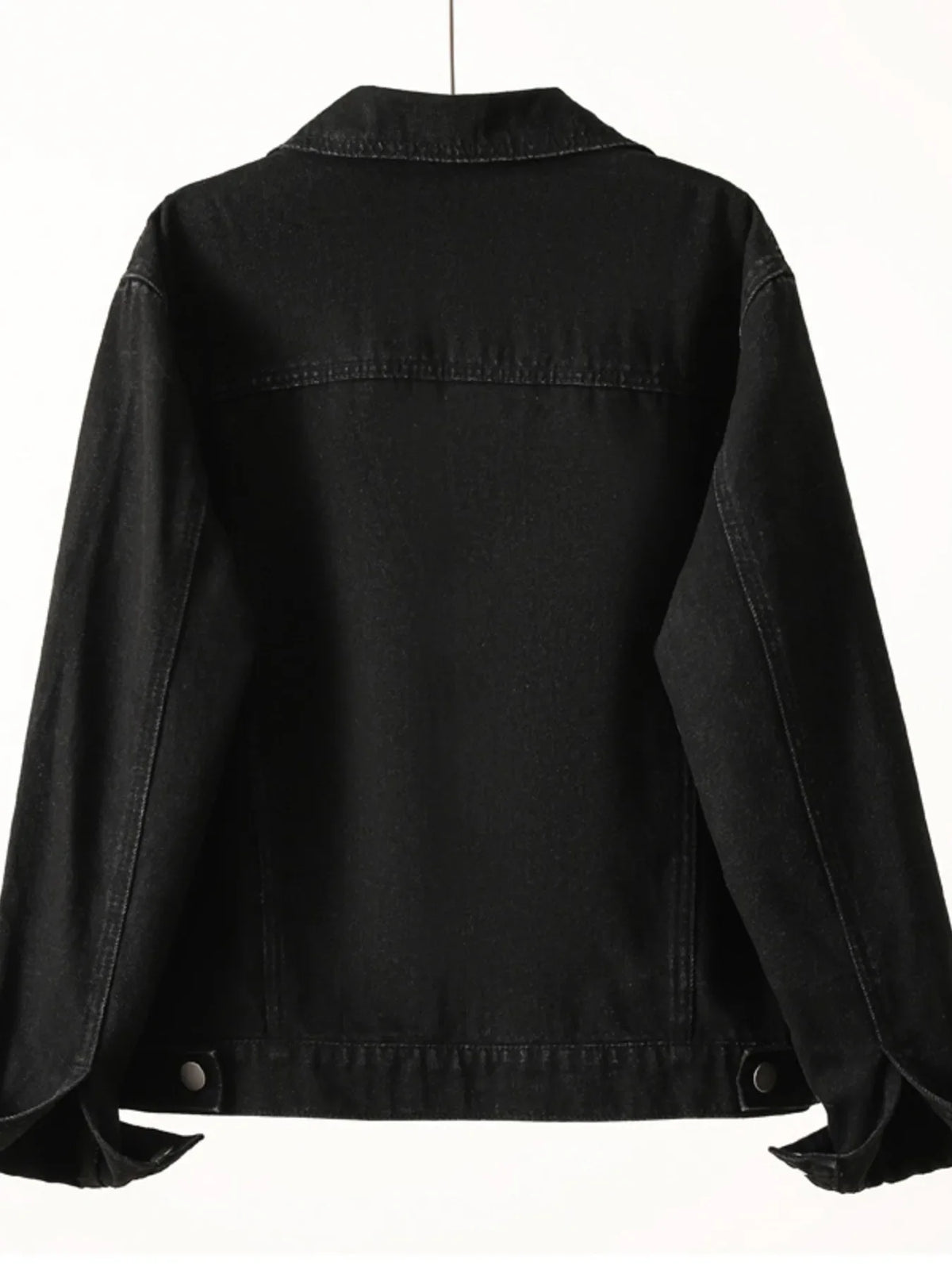 Button Up Long Sleeve Denim Jacket
