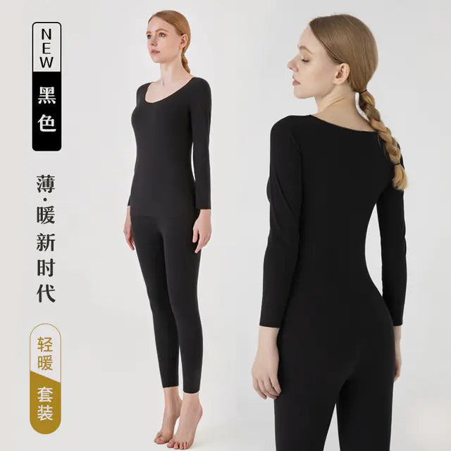 Women’s Thermal Long Johns Seamless Winter Underwear Set