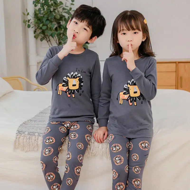 Children's Thermal Underwear Set for Autumn and Winter