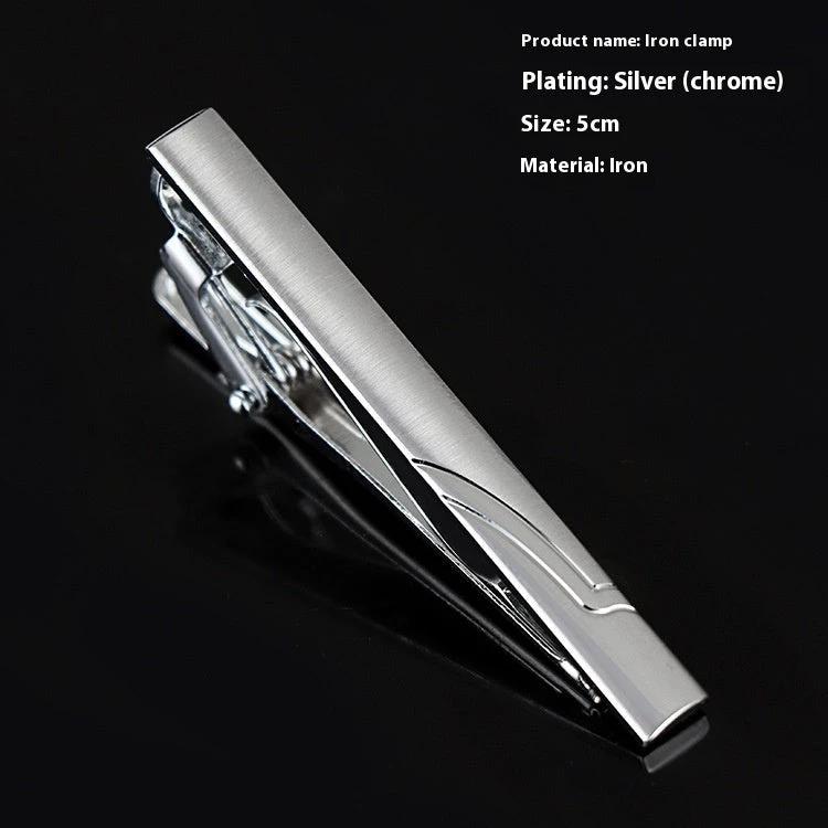 Men's Business Silver Simple Fashion Short Tie Clip