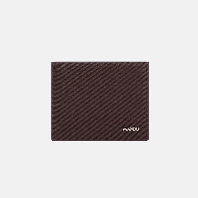 Men's PU Twill Short Anti-theft Swiping Multifunctional Wallet For Men