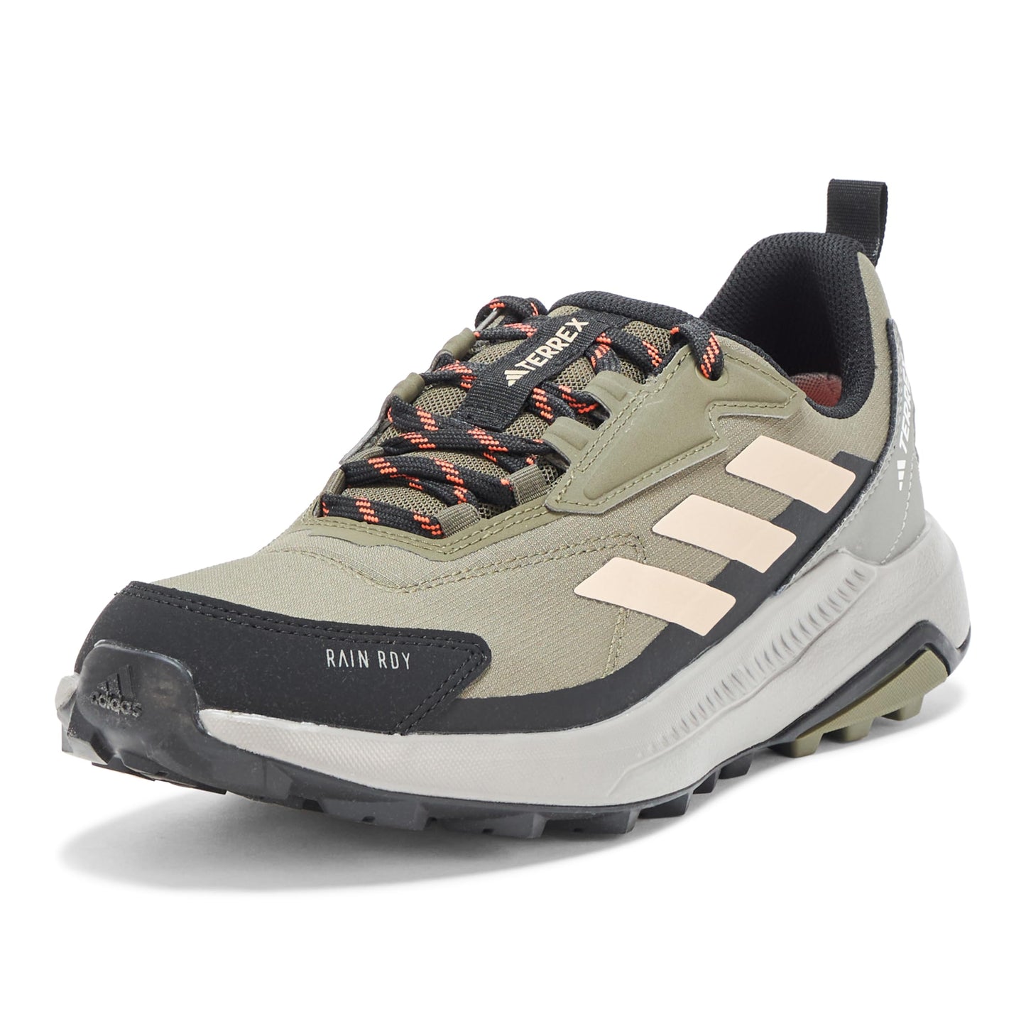 adidas Mens Terrex Anylander Rain.RDY Hiking Sneaker Olive Strata/Wonder Beige/Black 6.5