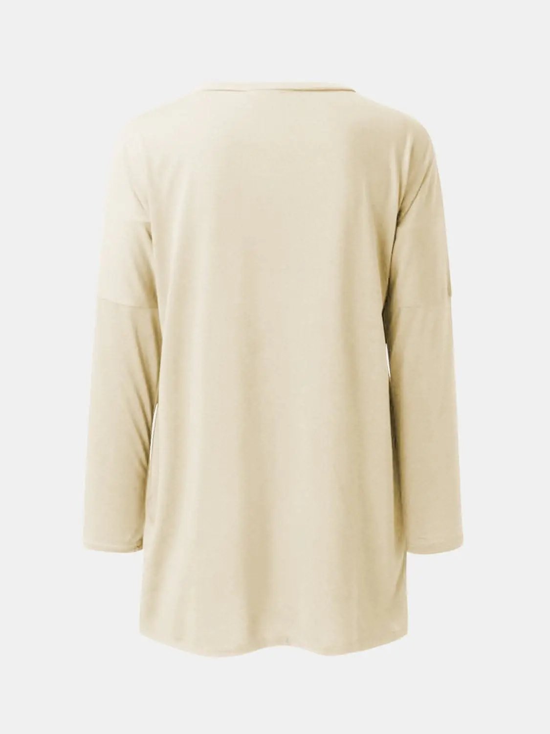 T-Shirts Trendsi Pocketed long sleeve tee - chic style