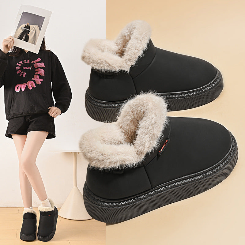 Unisex Fleece-Lined Warm Outdoor Shoes