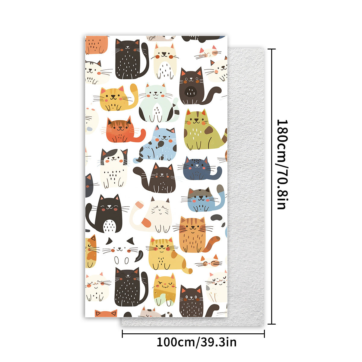 Moisture Absorption Quick-drying And Soft Skin-friendly Double-sided Velvet Beach Towel Polyester Brocade