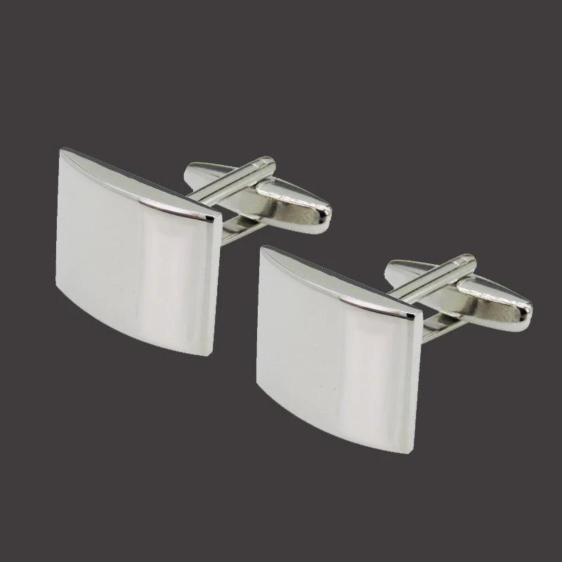 Copper Black Golden And Silver Laser Metal Cufflinks For Men