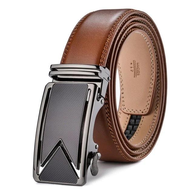 Genuine Leather Men's Comfort Click Belt