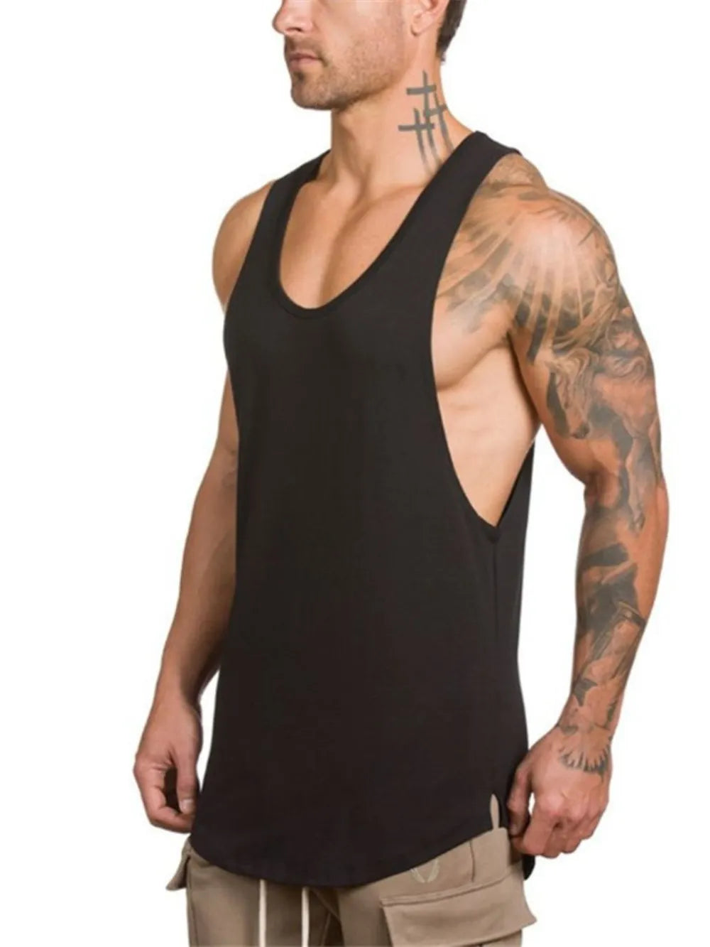 Camiseta de tirantes anchos para hombre