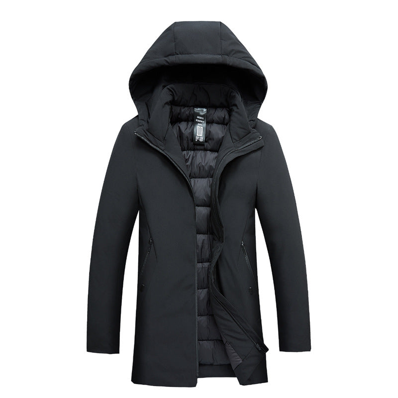 Winter Thickened And Insulated Cotton Coat For Middle-aged And Elderly Dads