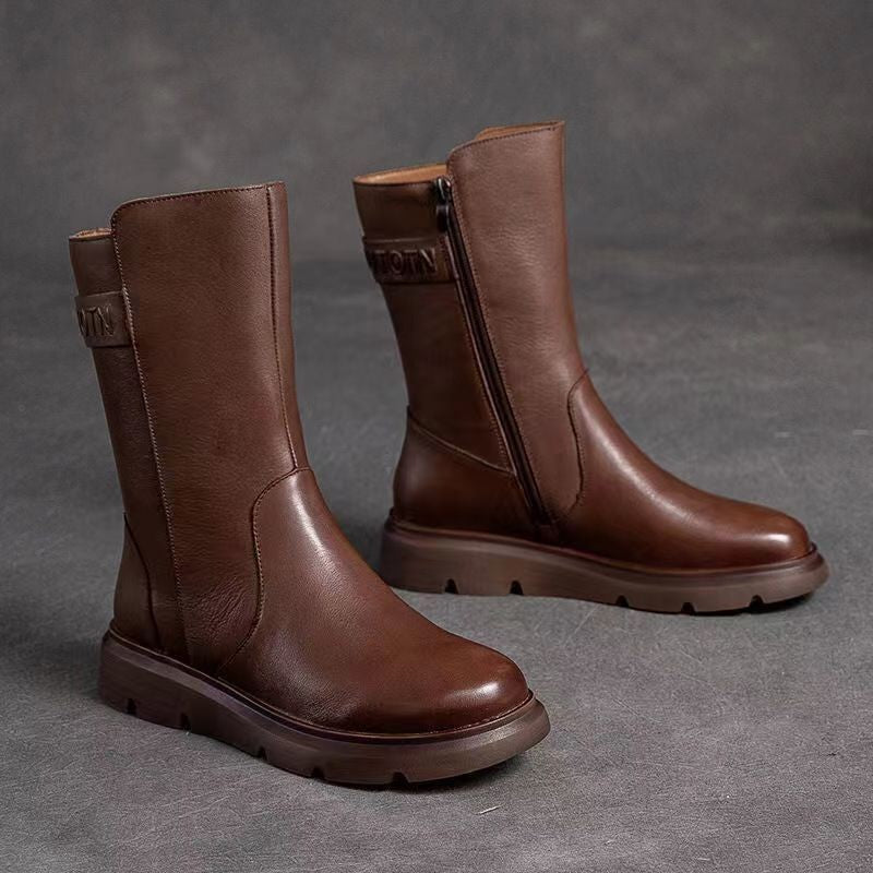 Retro Knight Western Middle Boots