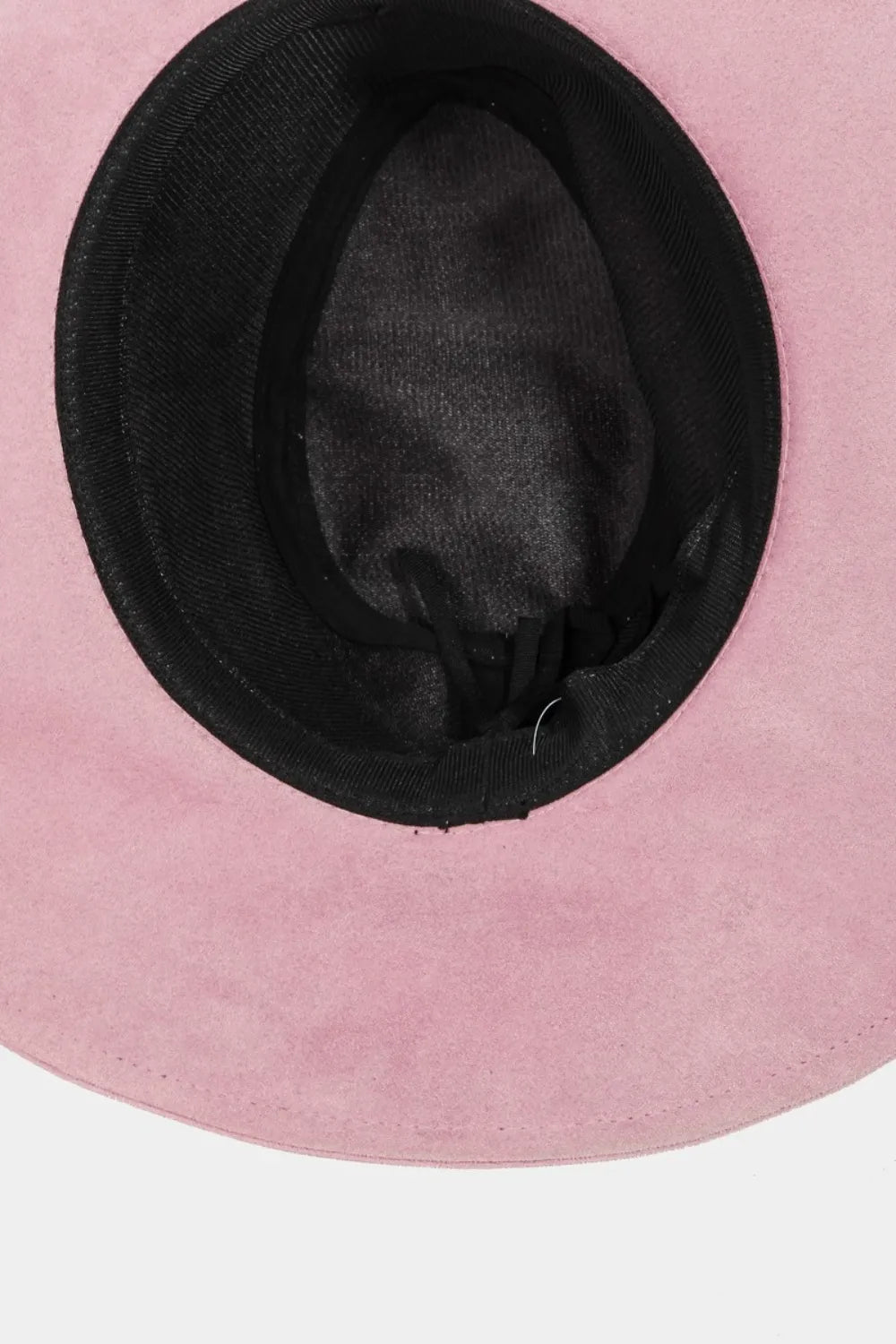 Sombrero Fame trenzado de imitación de gamuza