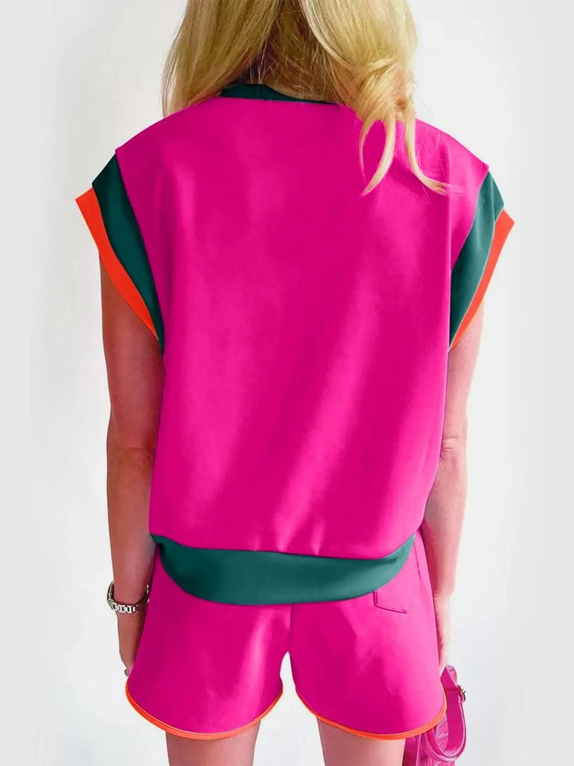 Trendsi Stylish Two-Piece Top and Shorts Set