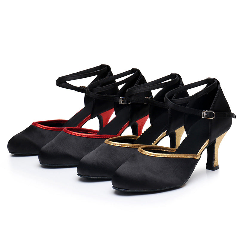 Women's Hollow Breathable Square Dance Shoes