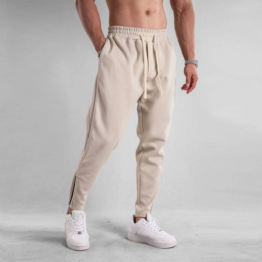 Pantalones de chándal de hombre ajustados con cremallera en el tobillo