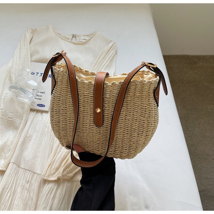 Casual Woven Crossbody Travel Bag