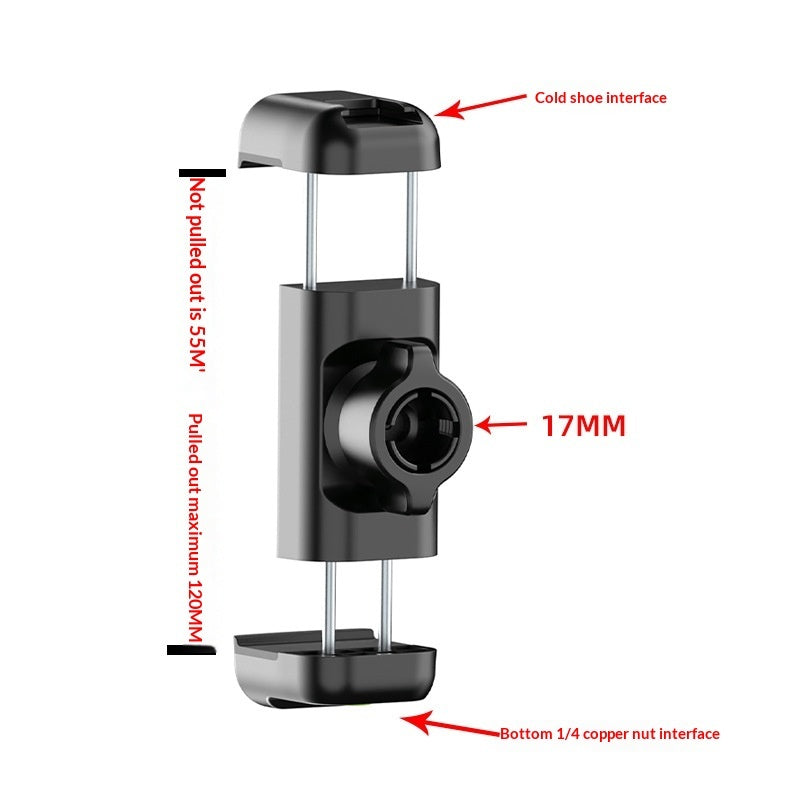 New Style Single-bar Dual-zip Phone Clip