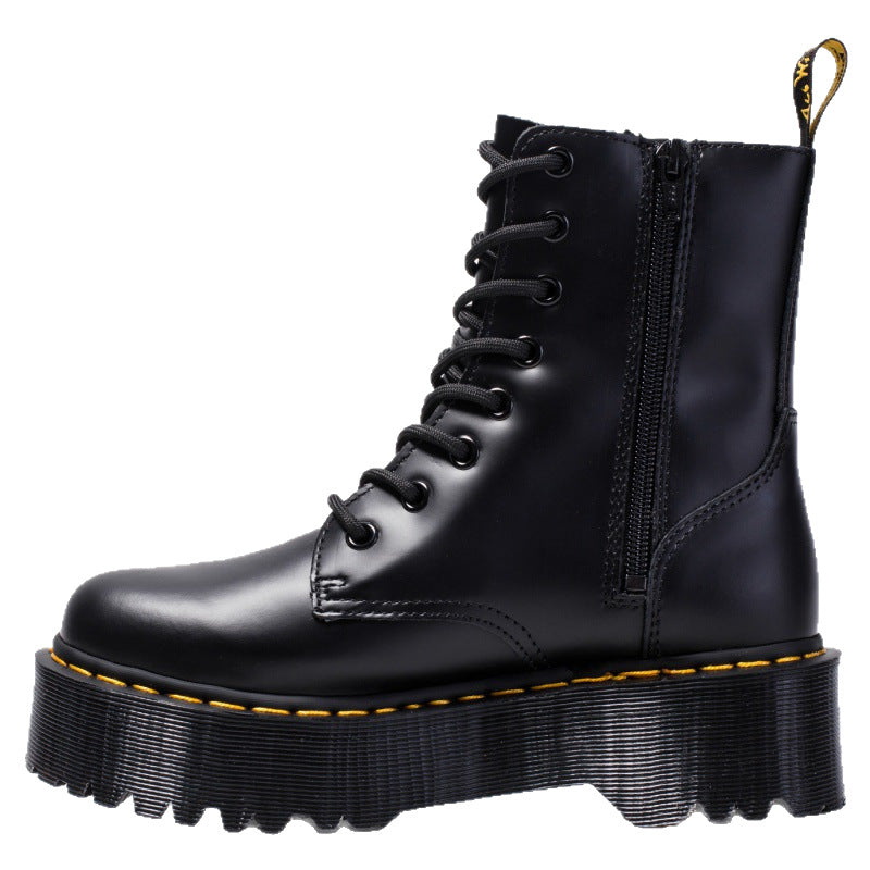 British-style Womens Ankle Boots With Side Zippers