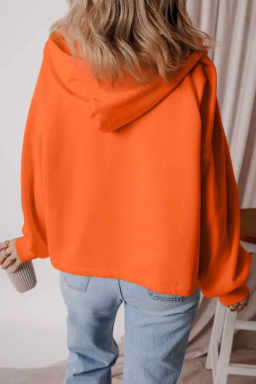 Women's Hoodie - Half Zip Fleece - Cozy Daily Pullover