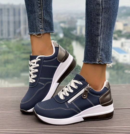 Women's Wedge Platform Leisure Sneakers