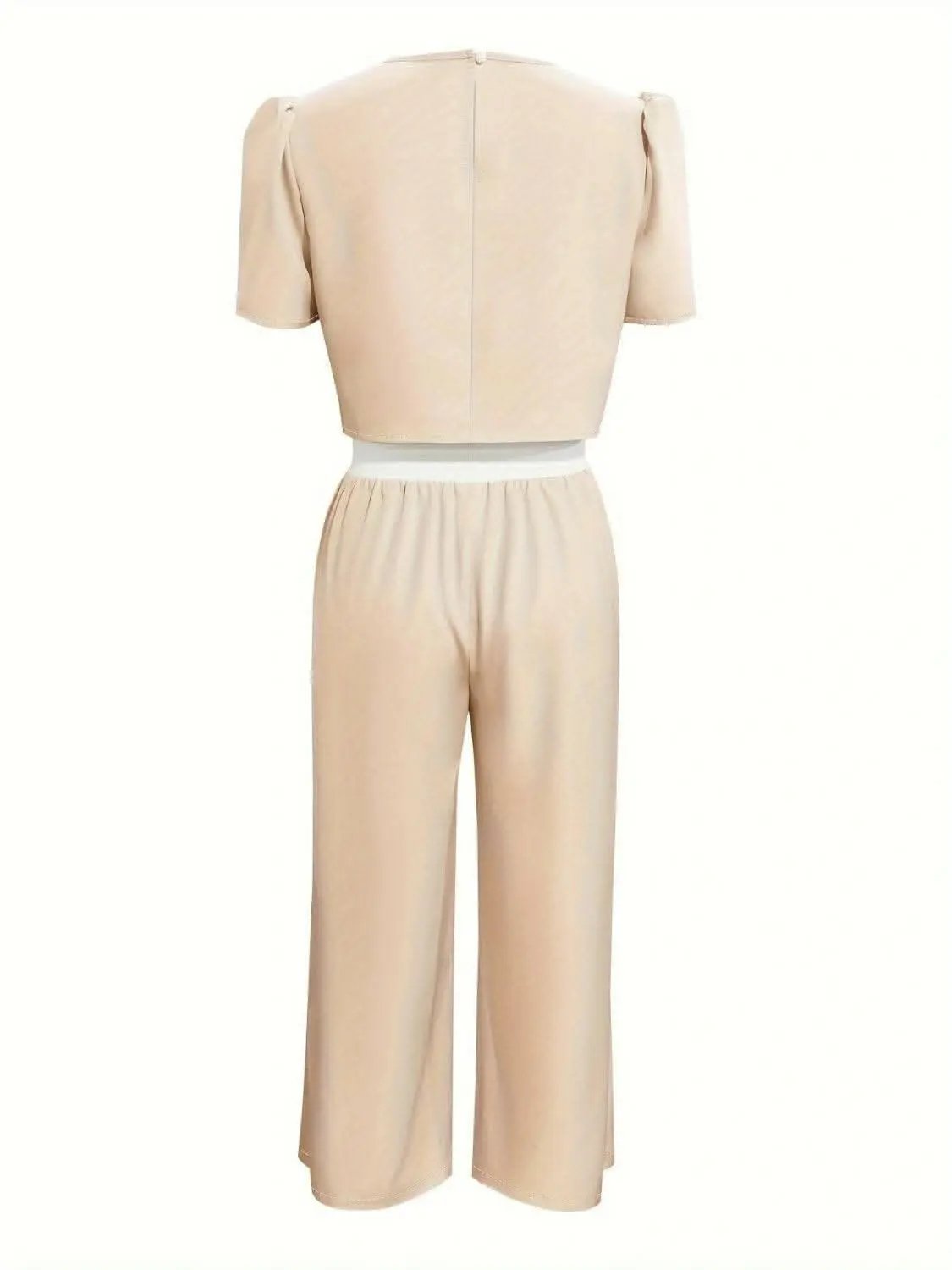 Trendsi just arrived - Chic round neck top & tied pants set
