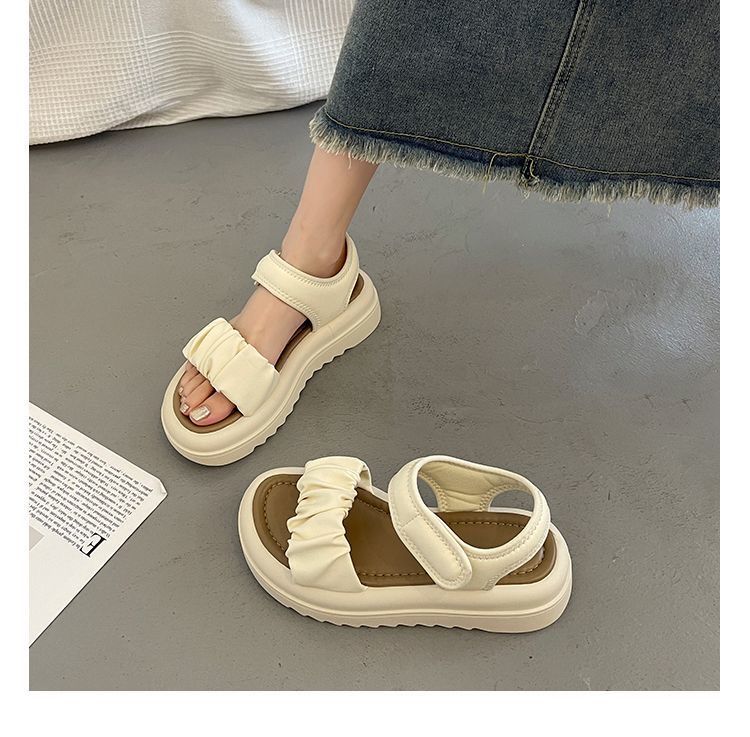 Women's Ruched Platform Sandals