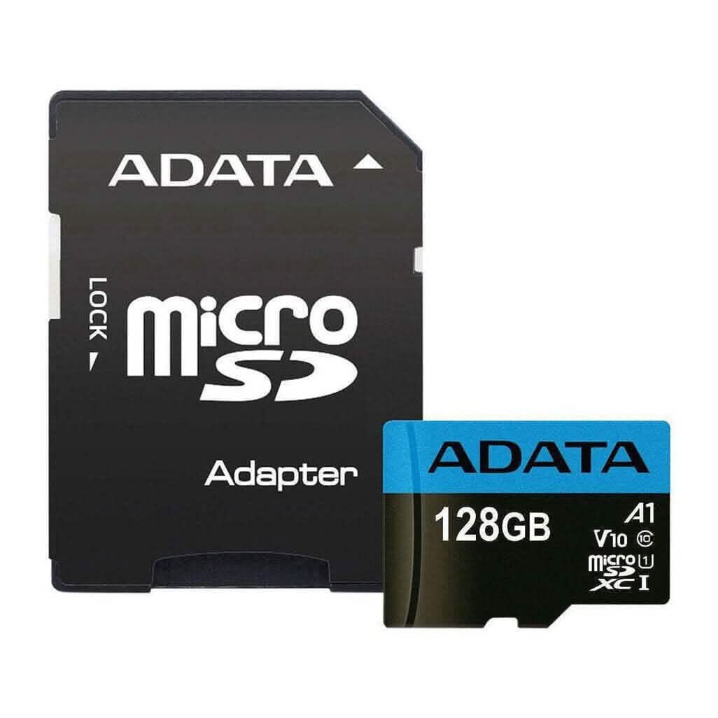 ADATA Memory Card 128GB Class 10 MicroSD with Adapter for Smartphones/Tablets (Refurbished)