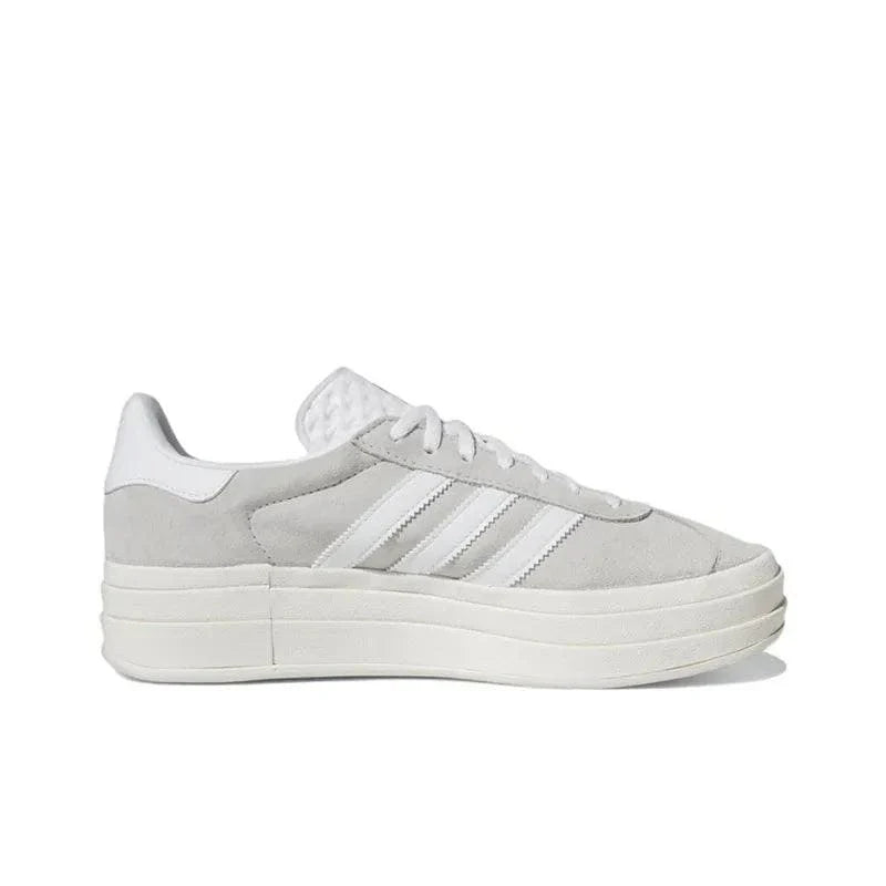 Adidas Gazelle Bold Grey White | Premium Suede Sneakers | Casual Comfort