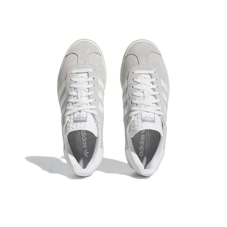 Adidas Gazelle Bold Grey White | Premium Suede Sneakers | Casual Comfort
