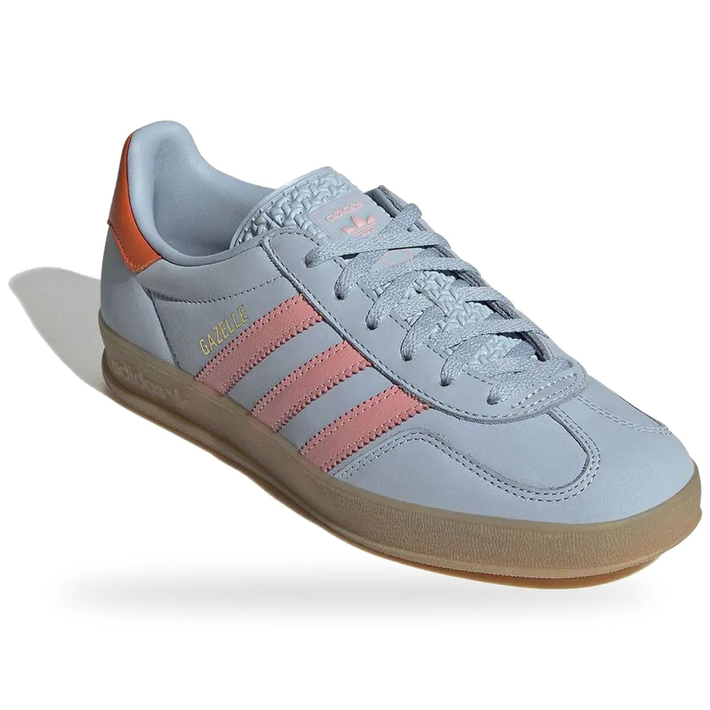 adidas Gazelle Indoor Wonder Blue Solar Orange Gum (Women's)
