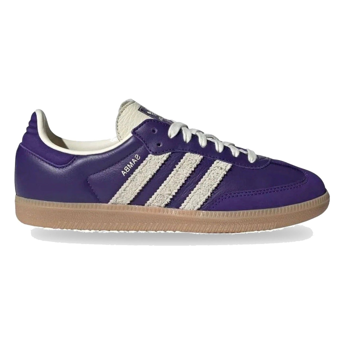 Adidas Samba OG Cream Dark Brown Blue Pony Hair (Women's)