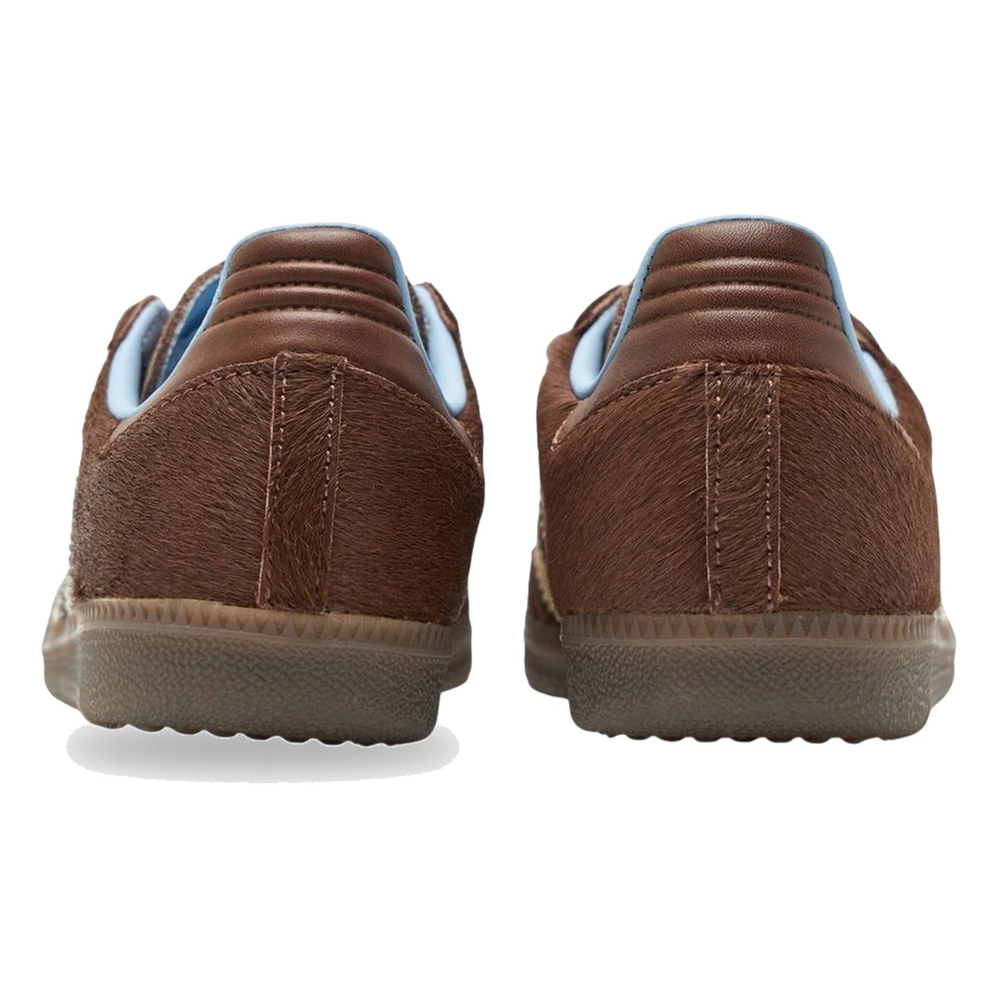 Adidas Samba OG Dark Brown Cream Blue Pony Hair (Women's)