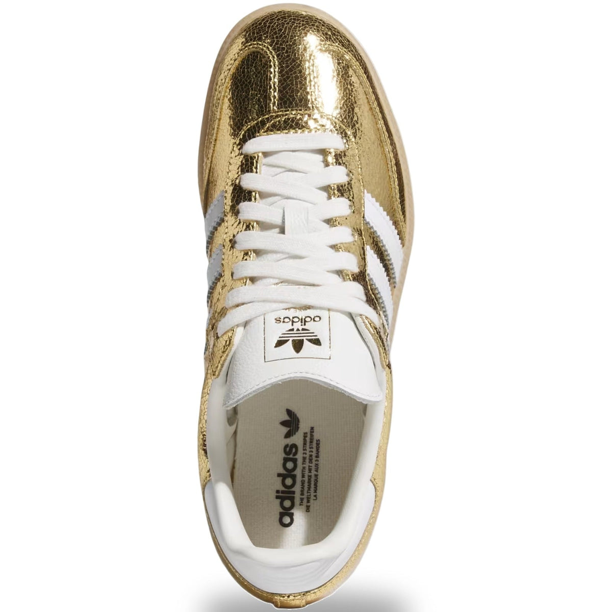 Adidas Samba OG Gold Metallic Cracked Leather (Women's)