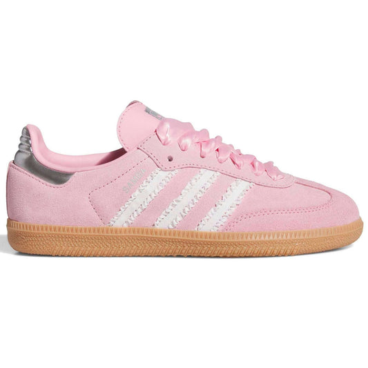 Adidas Samba OG Pink Ribbon Ruffle Stripe Silver (GS)