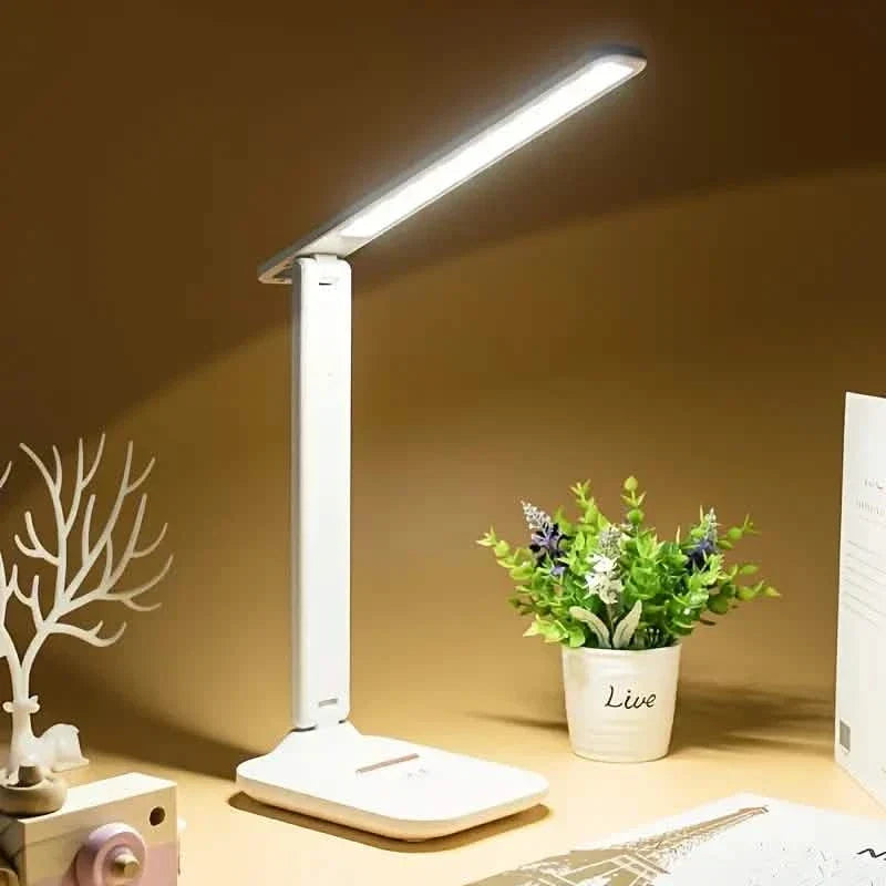 Adjustable LED Desk Lamp with Touch Control, Eye-Care Technology, USB Powered