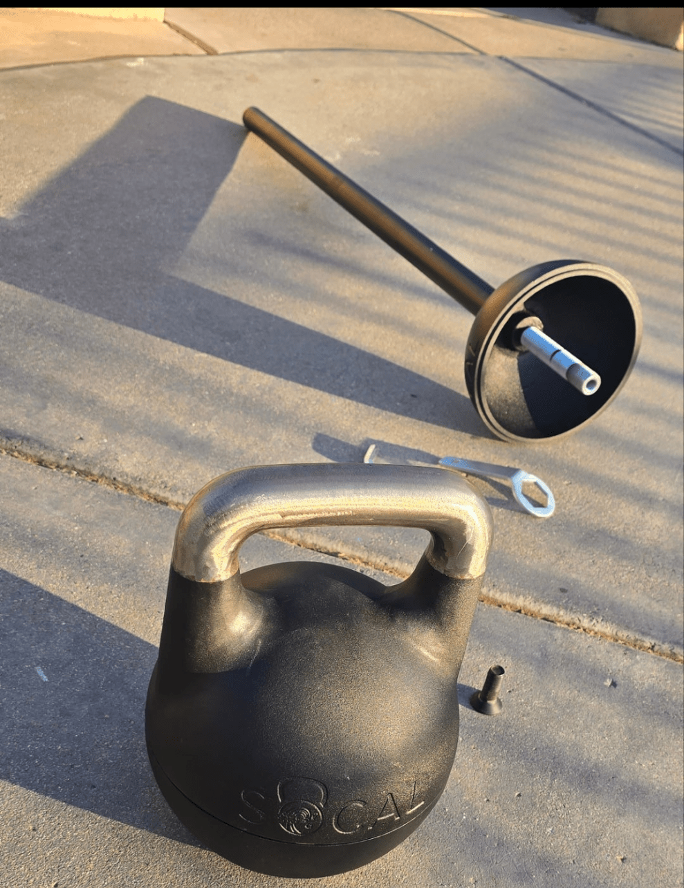 Adjustable Mace Handle for use with 12-32 kg Adjustable Competition Kettlebell