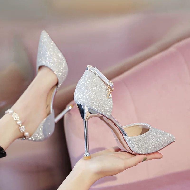 Women's French High Heels Wedding Platforms