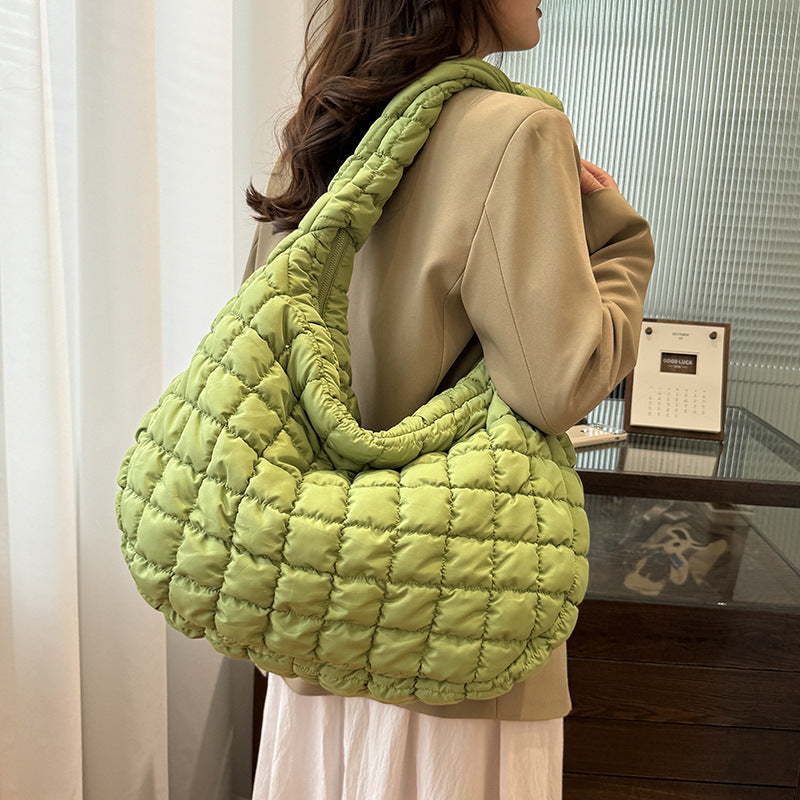 Down Jacket Shoulder Messenger Bag Travel Bag